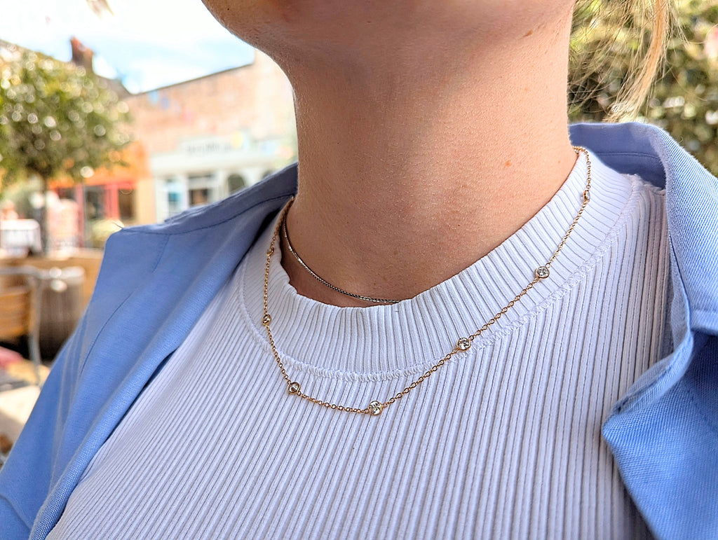 Starlight  14ct Gold Filled Starlight Necklace with Cubic Zirconia