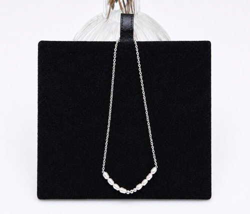 Silver Freshwater Pearl Bracelet, Hallmarked